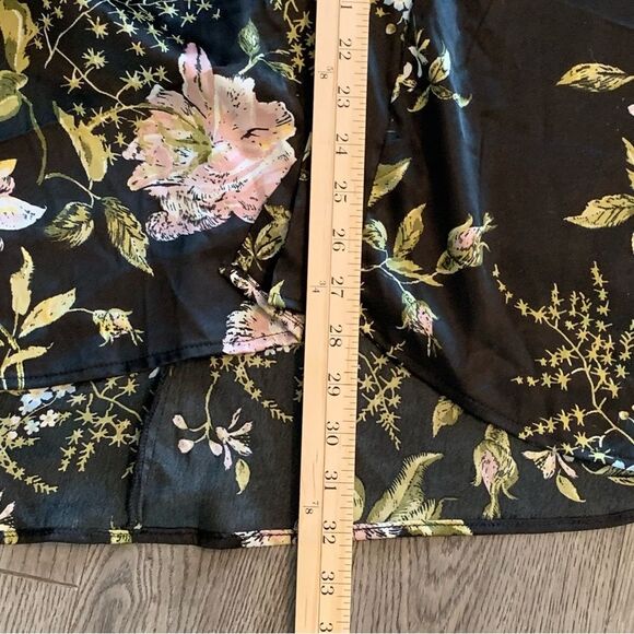 ACCESSORY STREET Short Kimono Women’s OS Black Pink White Floral Open Front. - Picture 11 of 11